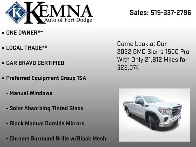 Used 2022 GMC Sierra 1500 Pro w/ Convenience Package image 7