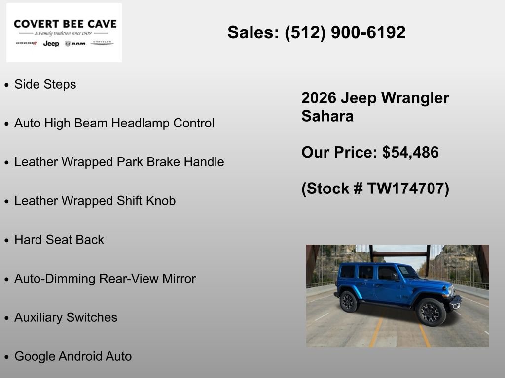 New 2026 Jeep Wrangler Unlimited Sahara AWD/4WD image 30