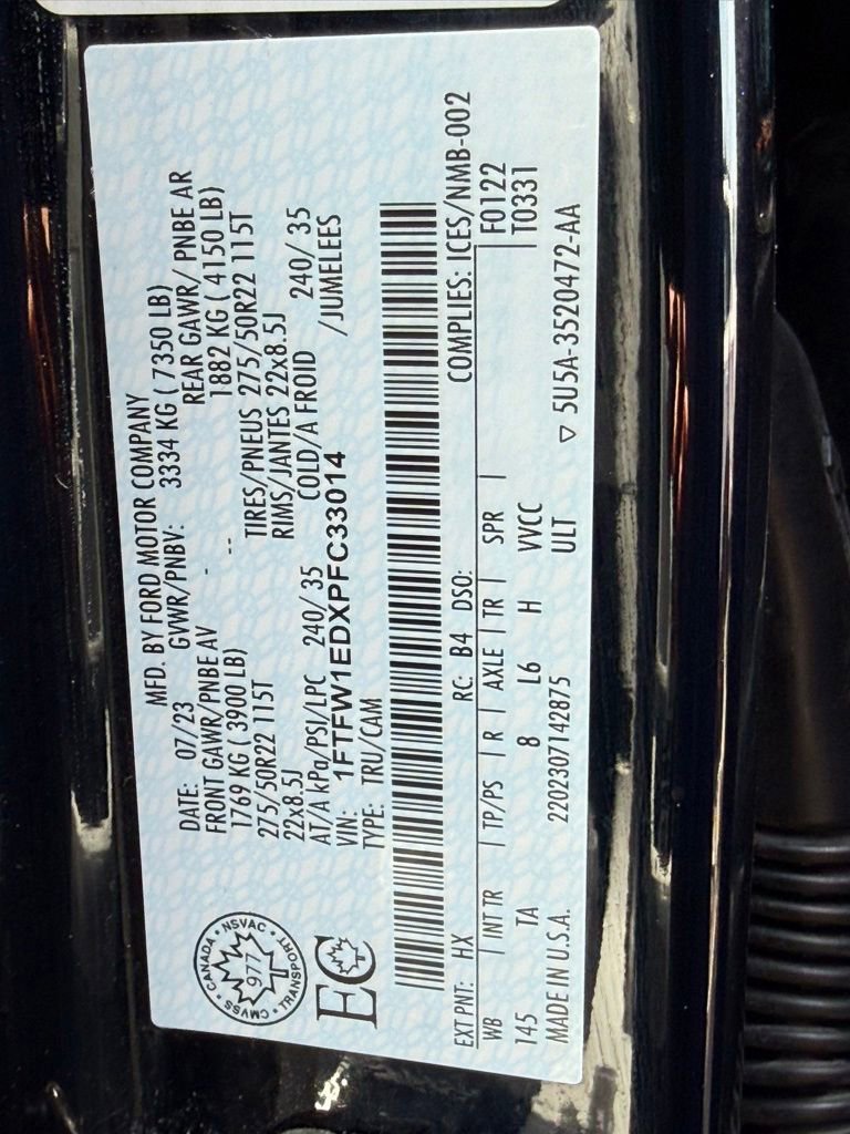 Used 2023 Ford F150 Limited AWD/4WD image 50