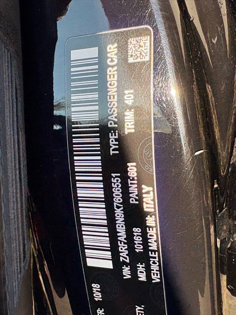 Used 2019 Alfa Romeo Giulia Ti Sport w/ Quick Order Package 22U Sport image 19