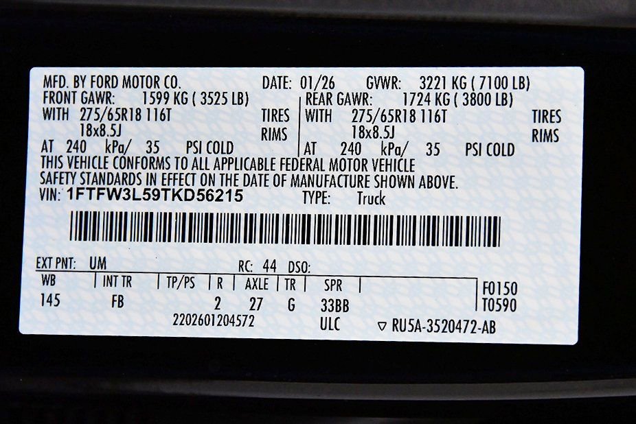 New 2026 Ford F150 XLT w/ Equipment Group 302A MID image 16