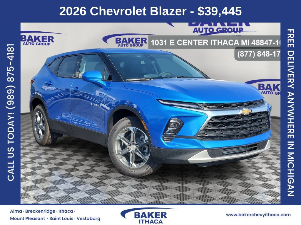 New 2026 Chevrolet Blazer LT w/ LPO, Floor Liner Package
