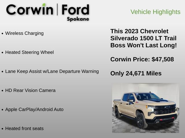 Used 2023 Chevrolet Silverado 1500 LT Trail Boss w/ Protection Package image 18