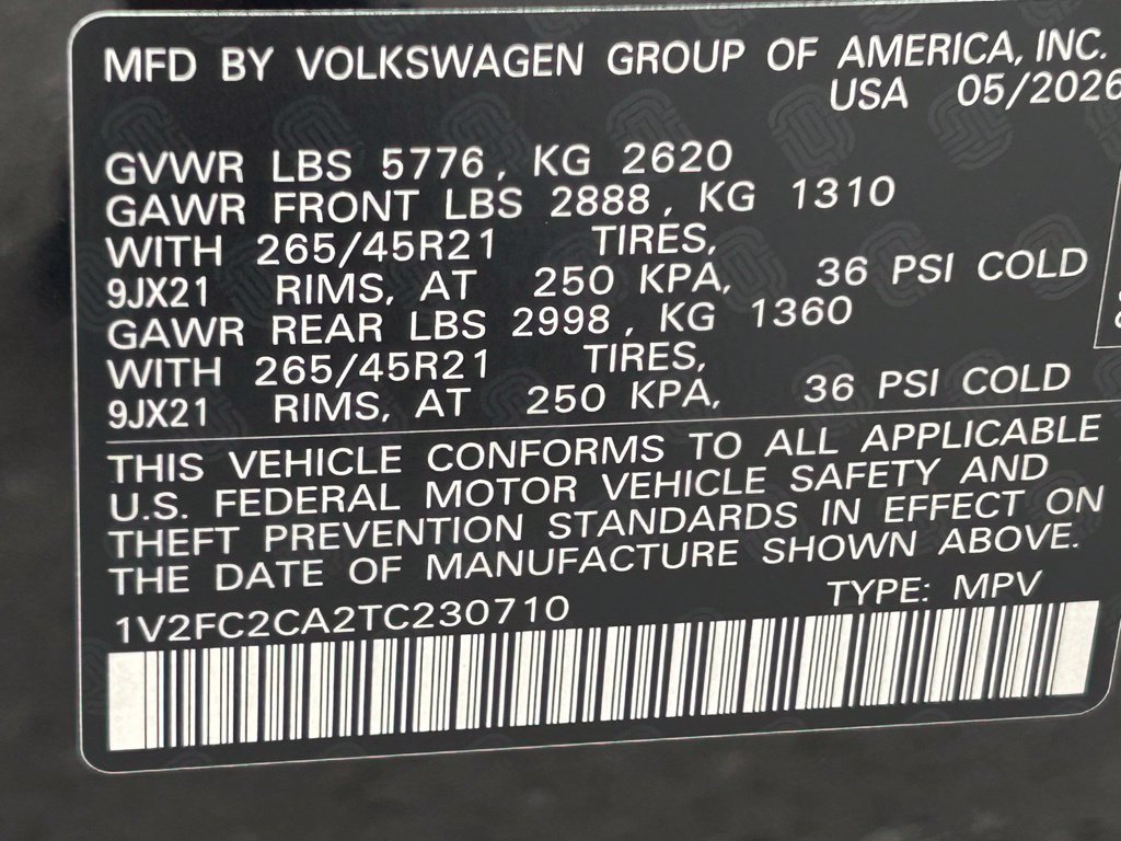 New 2026 Volkswagen Atlas Cross Sport SEL Premium R-Line AWD/4WD image 70