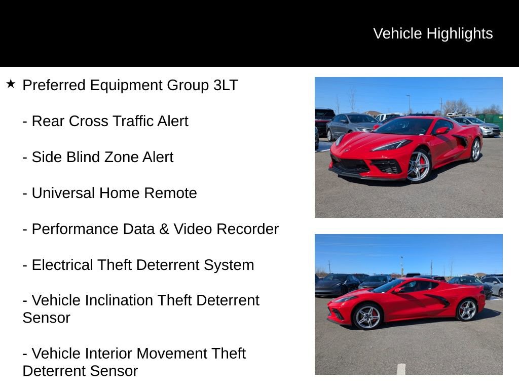 Used 2020 Chevrolet Corvette Stingray Premium Cpe w/ 3LT Preferred Equipment Group image 14