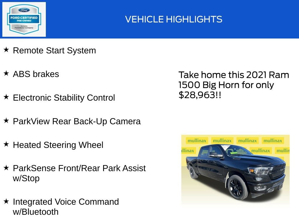 Used 2021 RAM 1500 Big Horn image 19