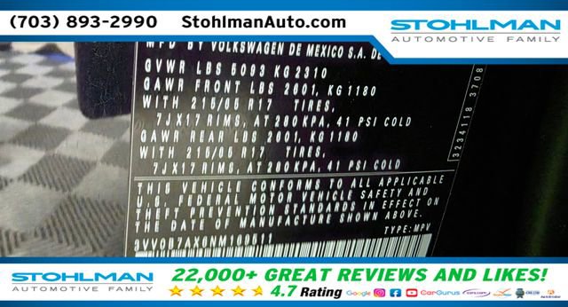 Used 2022 Volkswagen Tiguan S image 38