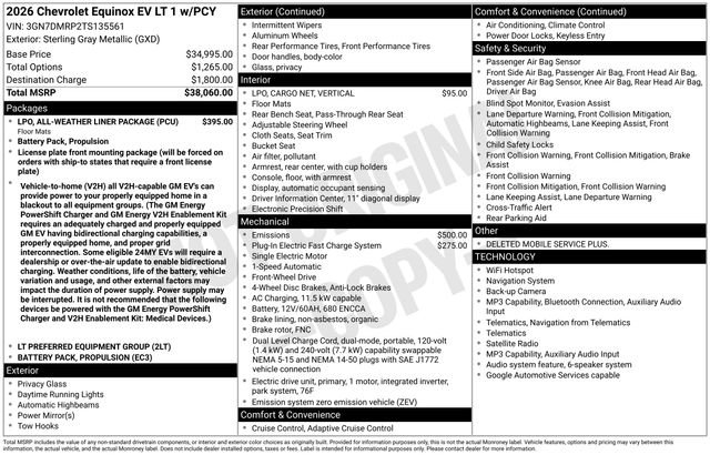Used 2026 Chevrolet Equinox EV LT FWD image 5
