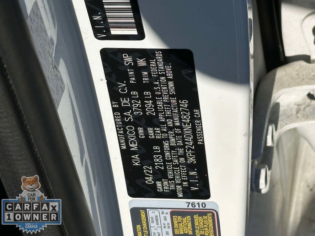 Used 2022 Kia Forte LXS FWD image 19