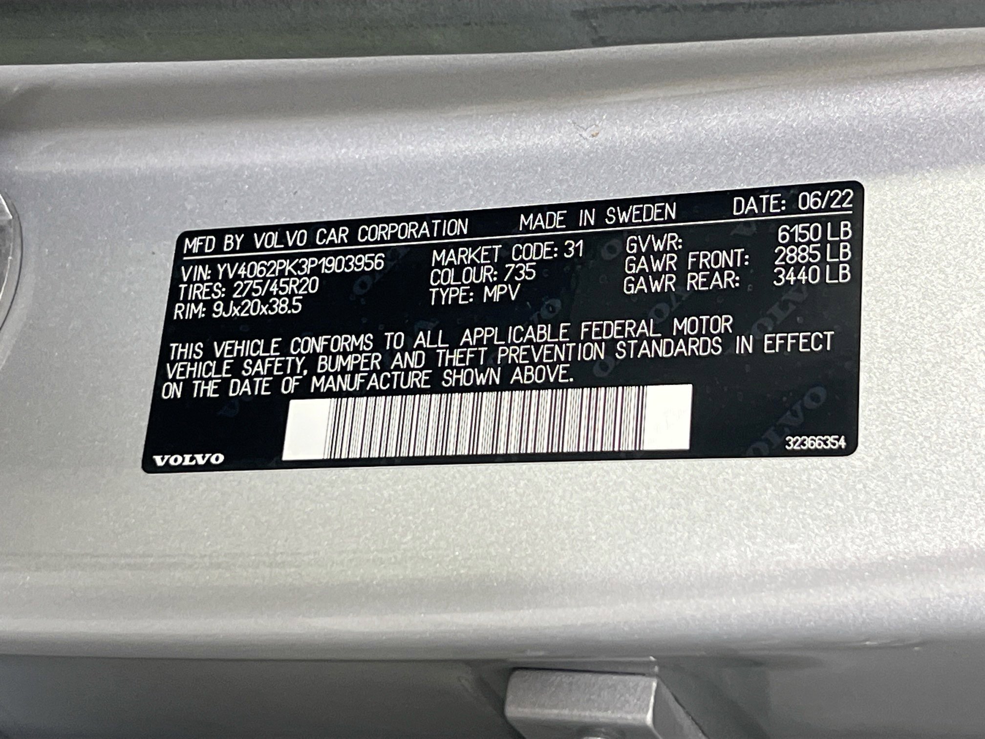 Used 2023 Volvo XC90 B6 Core w/ Protection Package Premier image 34