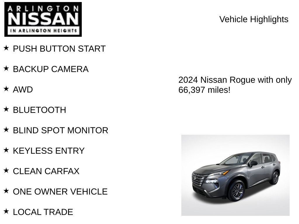 Certified 2024 Nissan Rogue S AWD/4WD image 7