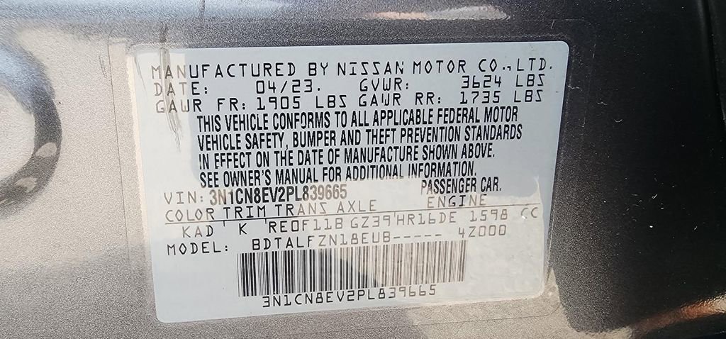 Used 2023 Nissan Versa SV FWD image 15