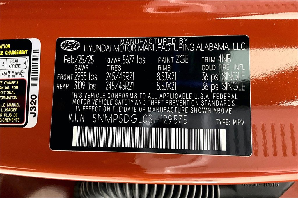 Certified 2025 Hyundai Santa Fe Calligraphy image 35