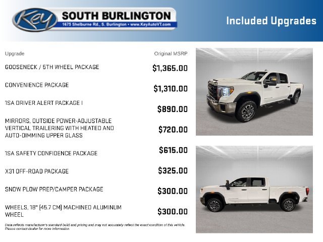 Used 2021 GMC Sierra 3500 4x4 Crew Cab w/ Gooseneck/5TH Wheel Package image 3