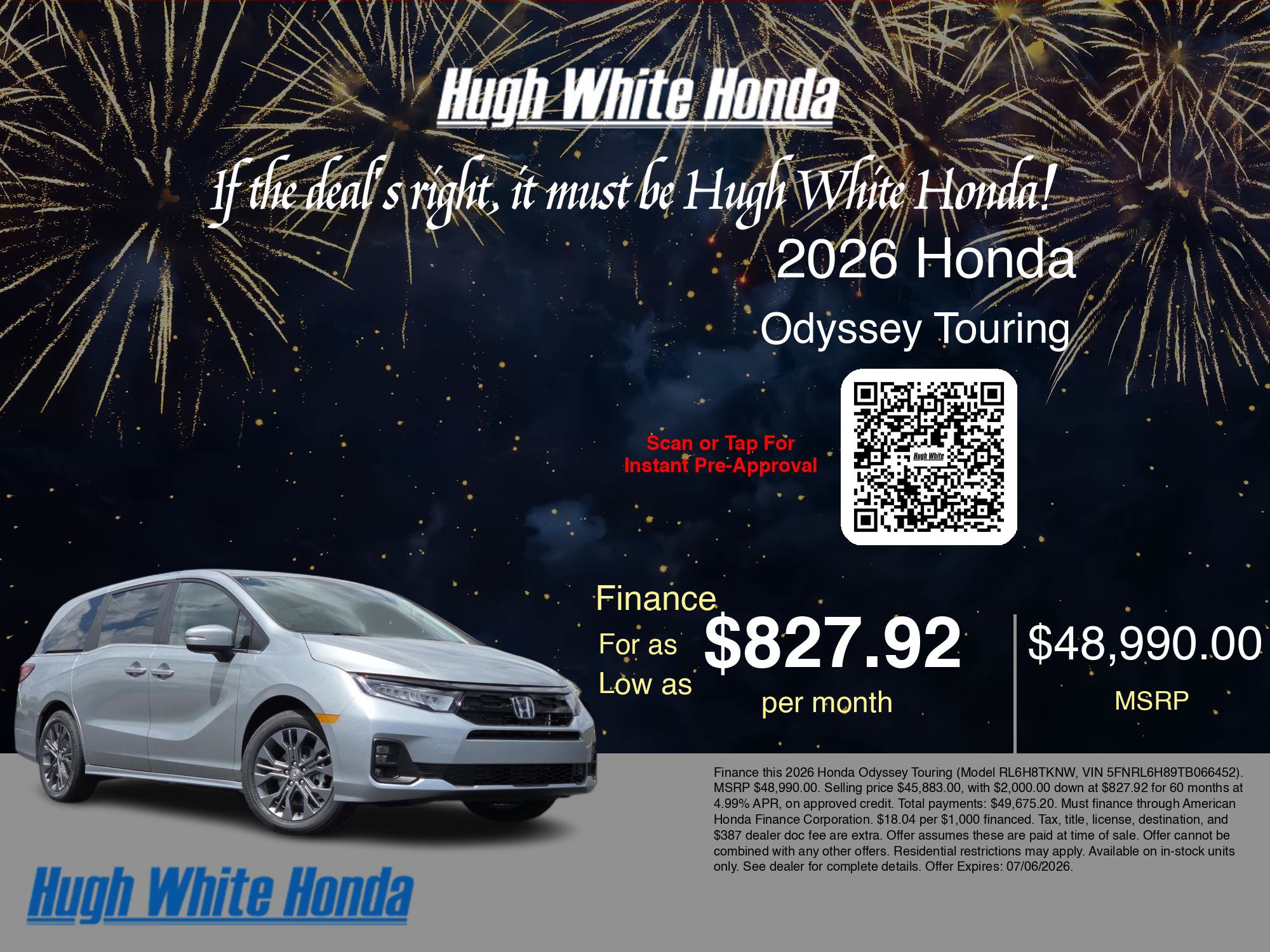 New 2026 Honda Odyssey Touring image 7