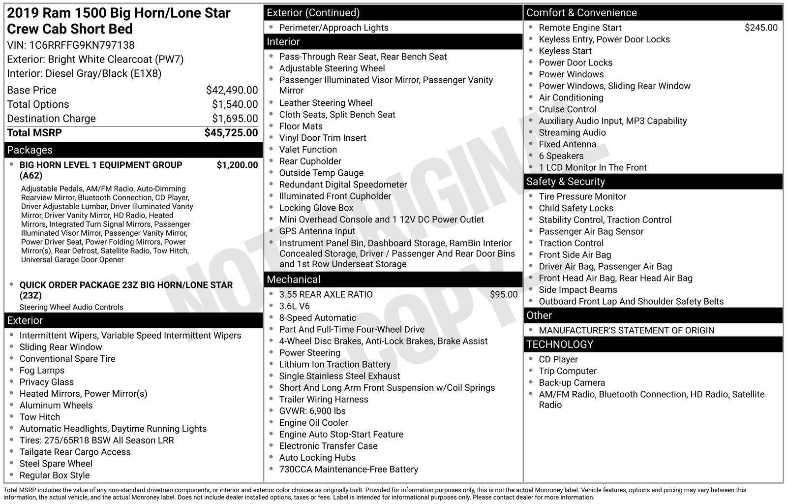 Used 2019 RAM 1500 Big Horn image 4
