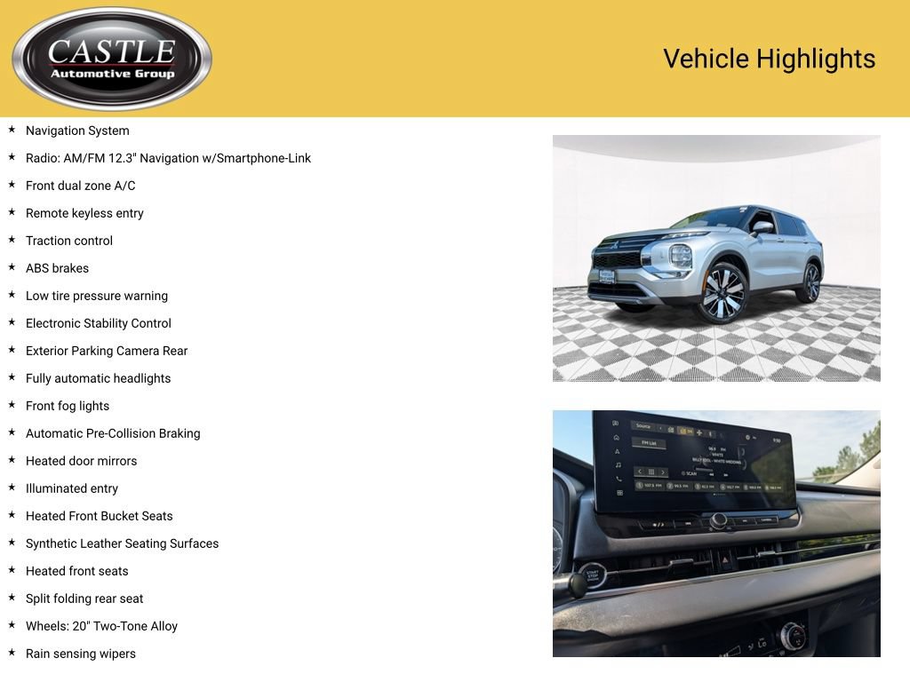 Used 2025 Mitsubishi Outlander SE AWD/4WD image 3