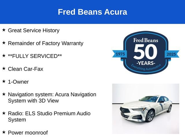Used 2023 Acura TLX w/ Technology Package FWD image 3
