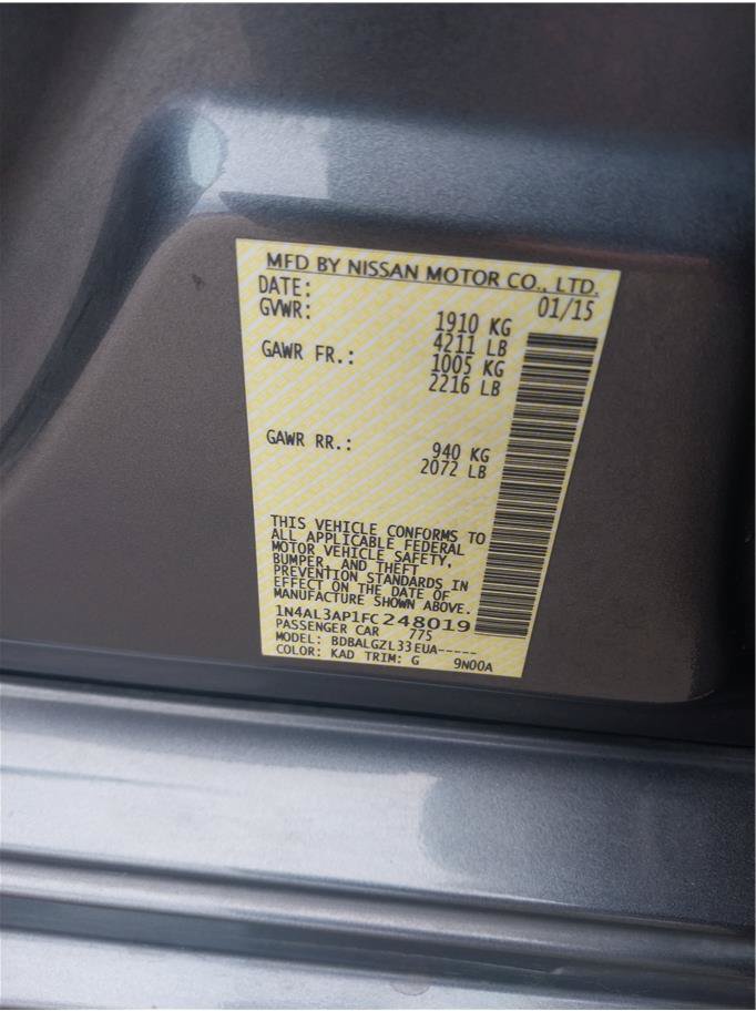 Used 2015 Nissan Altima 2.5 S w/ Power Driver Seat Package FWD image 14