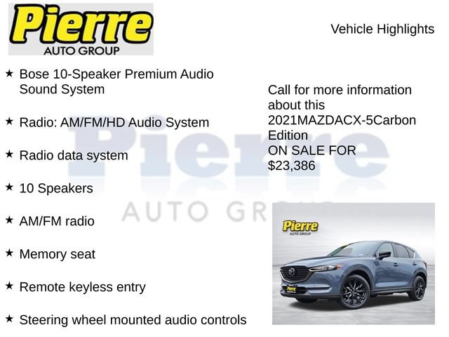 Used 2021 MAZDA CX-5 Carbon Edition AWD/4WD image 7