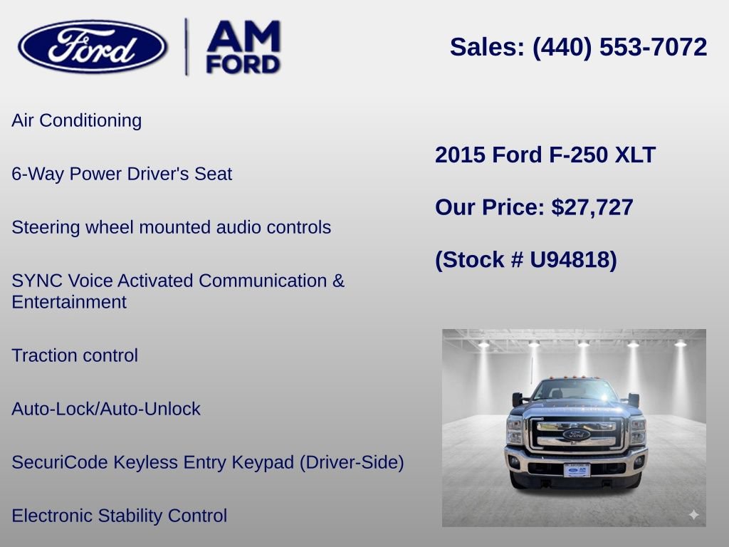 Used 2015 Ford F250 XLT w/ XLT Value Package AWD/4WD image 18