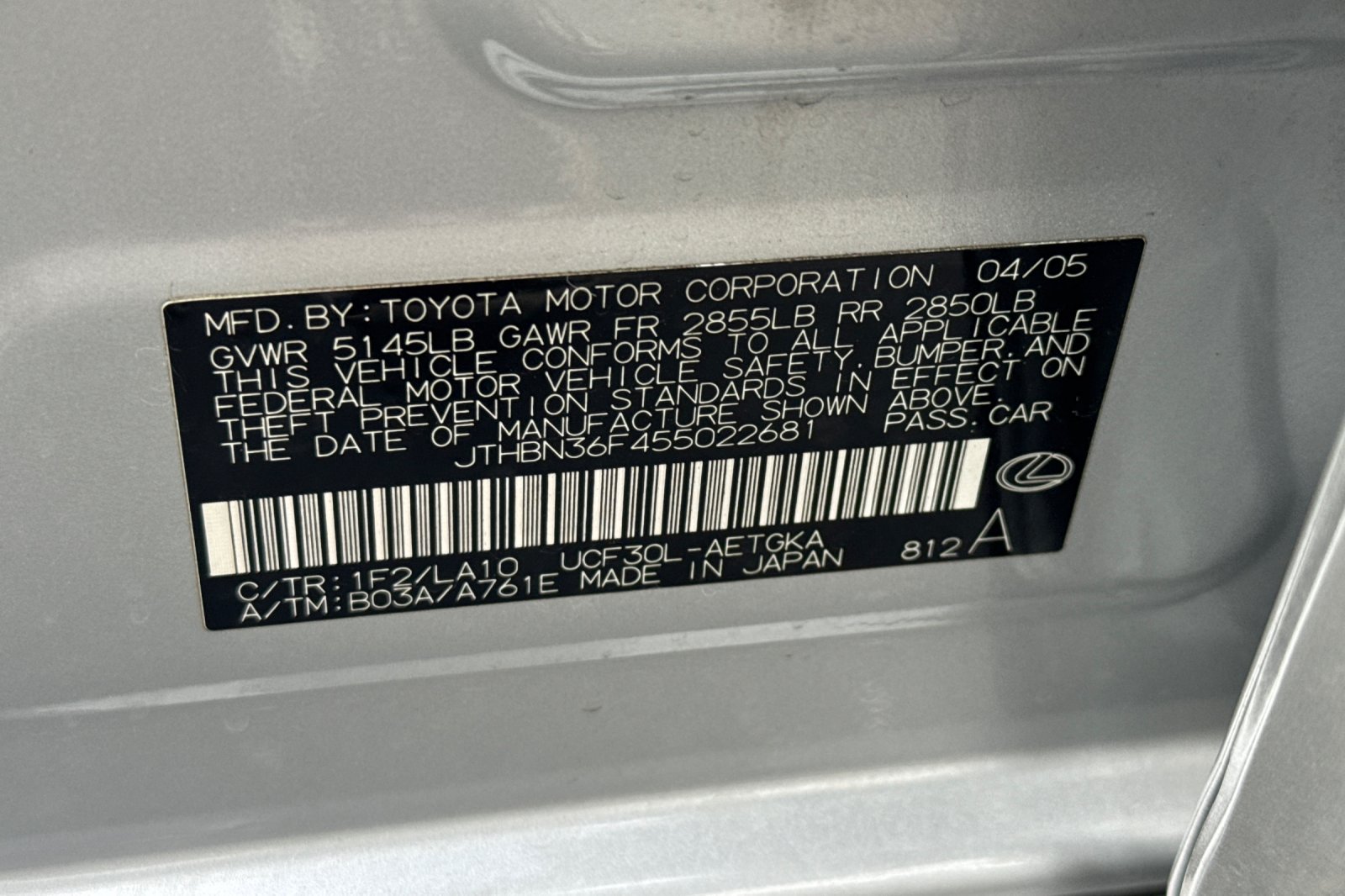 Used 2005 Lexus LS 430 w/ Modern Luxury Pkg RWD image 28