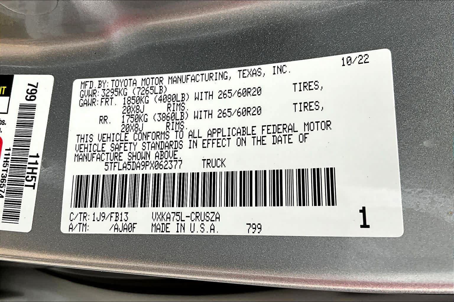 Used 2023 Toyota Tundra SR5 w/ TRD Sport Package AWD/4WD image 33