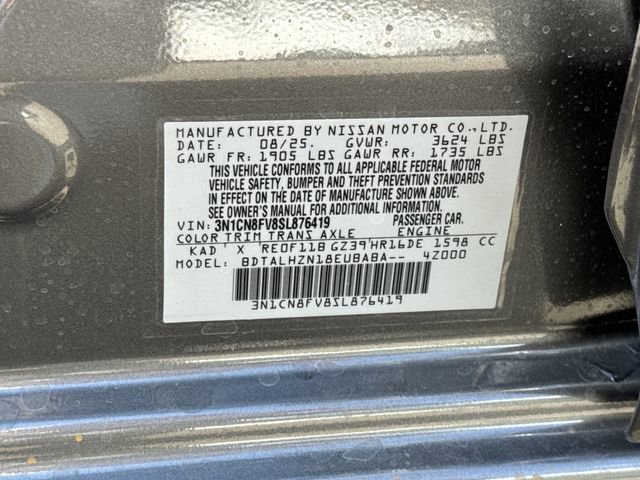 New 2025 Nissan Versa SR w/ Trunk Package image 30