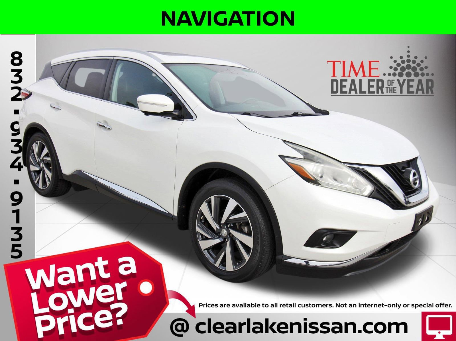 Used 2015 Nissan Murano Platinum w/ Platinum Technology Package image 9