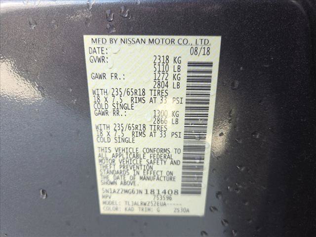 Used 2018 Nissan Murano SL w/ Cargo Package FWD image 22