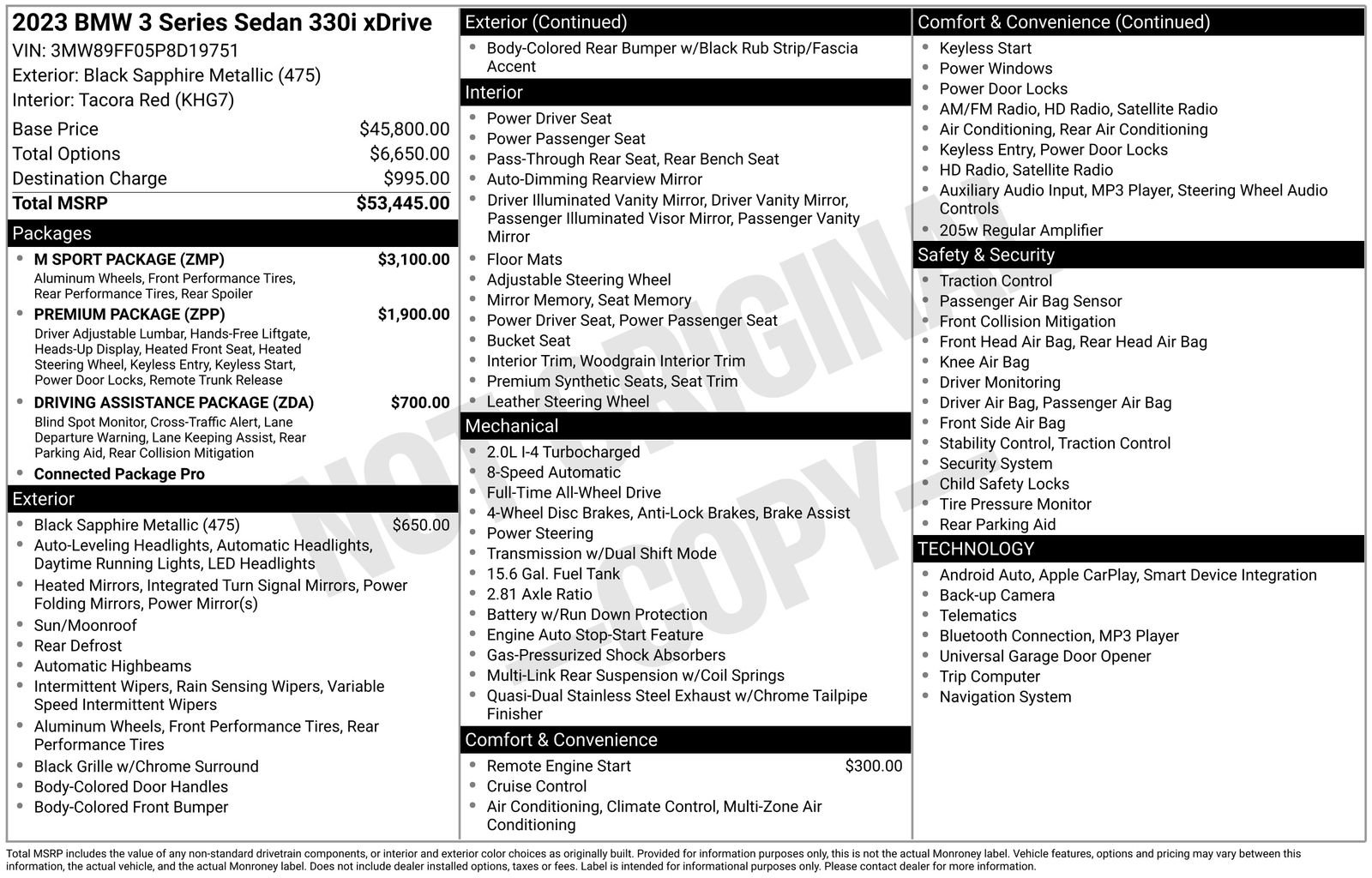 Used 2023 BMW 330i xDrive 330i xDrive w/ M Sport Package image 6