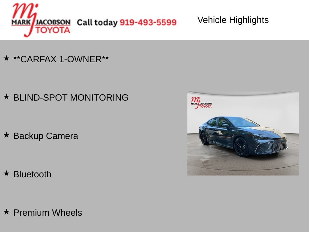 Used 2025 Toyota Camry SE FWD image 6