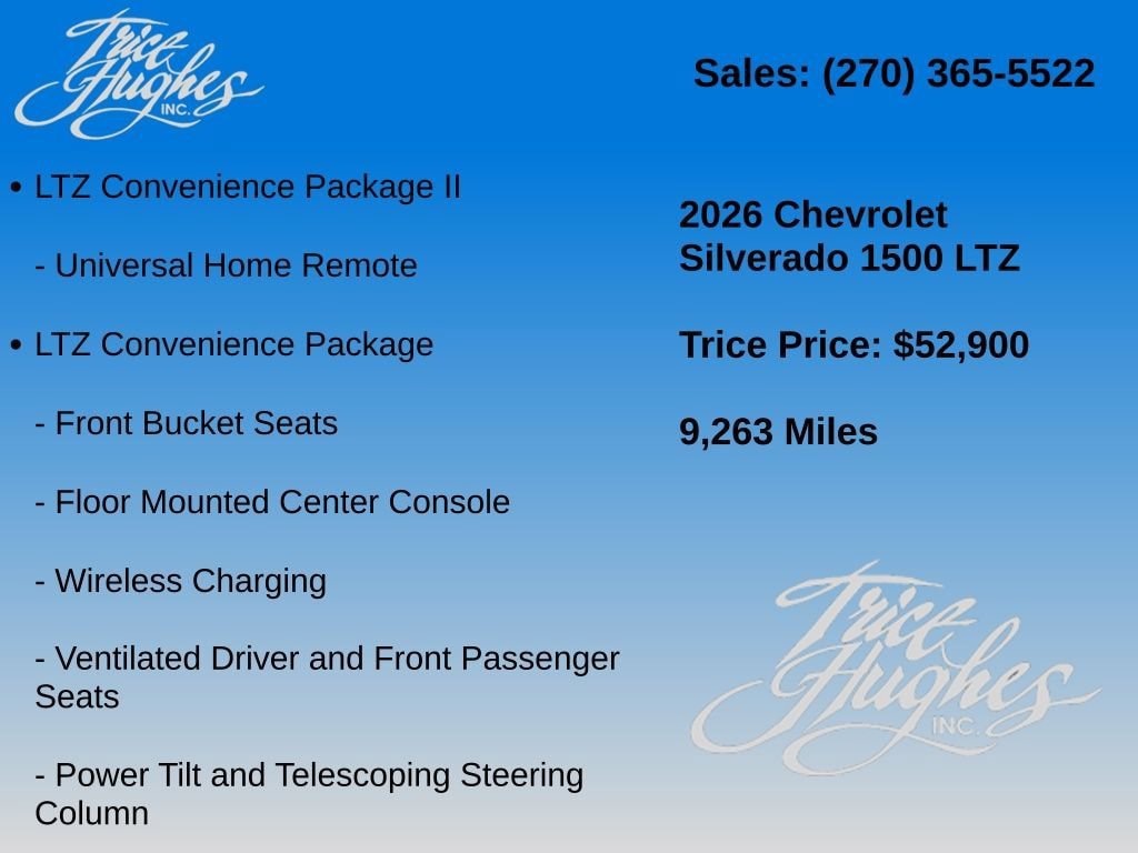 Used 2026 Chevrolet Silverado 1500 LTZ w/ Technology Package AWD/4WD image 14