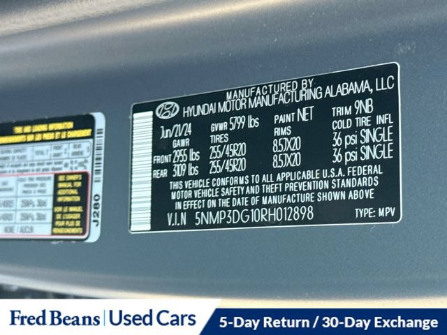 Used 2024 Hyundai Santa Fe Limited AWD/4WD image 30