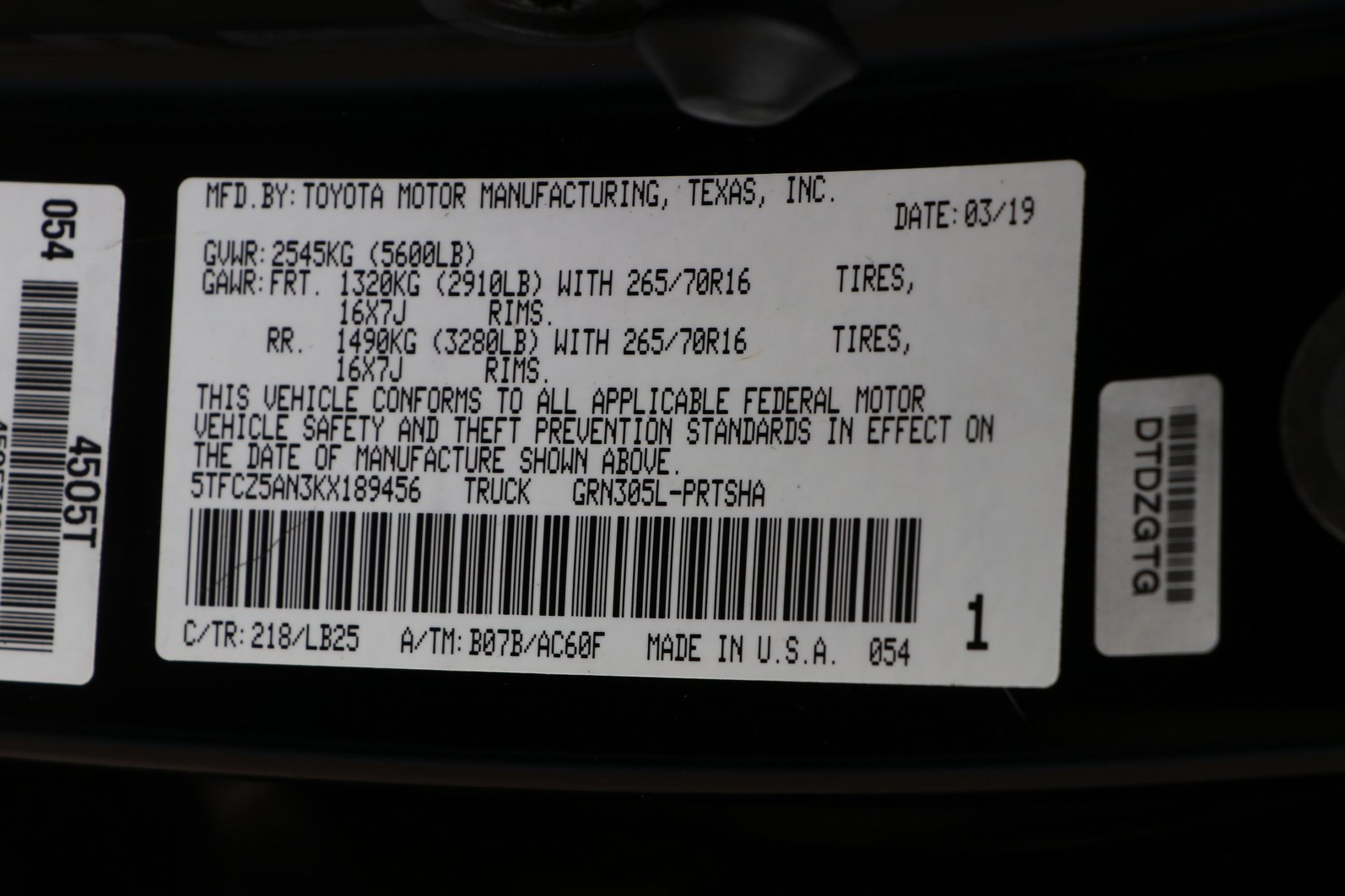 Used 2019 Toyota Tacoma TRD Pro w/ Desert Air Intake Package AWD/4WD image 36