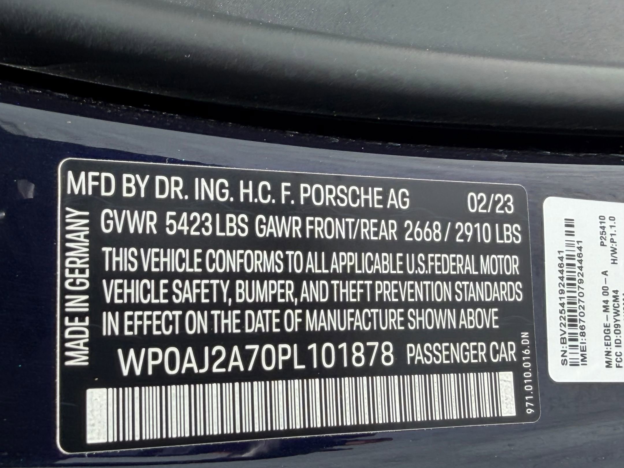 Certified 2023 Porsche Panamera 4 Platinum Edition AWD/4WD image 31
