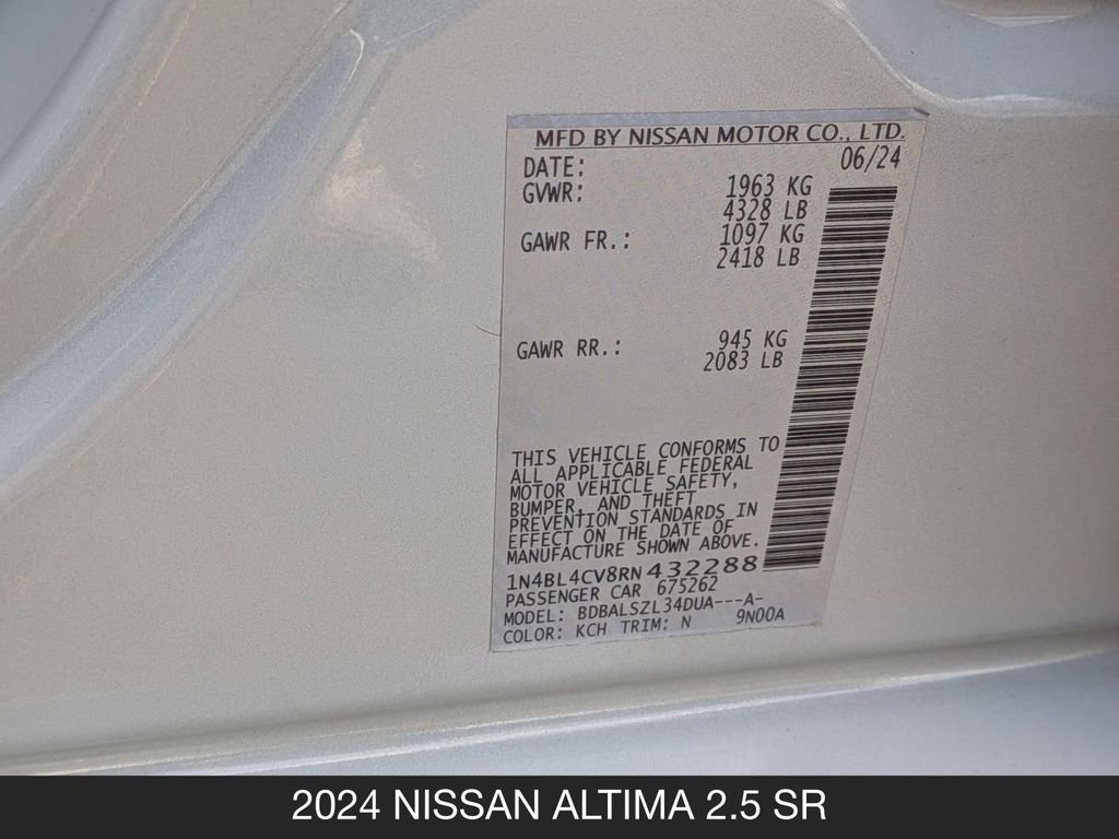 Certified 2024 Nissan Altima 2.5 SR FWD image 25