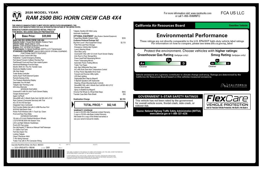 Used 2026 RAM 2500 Big Horn AWD/4WD image 4