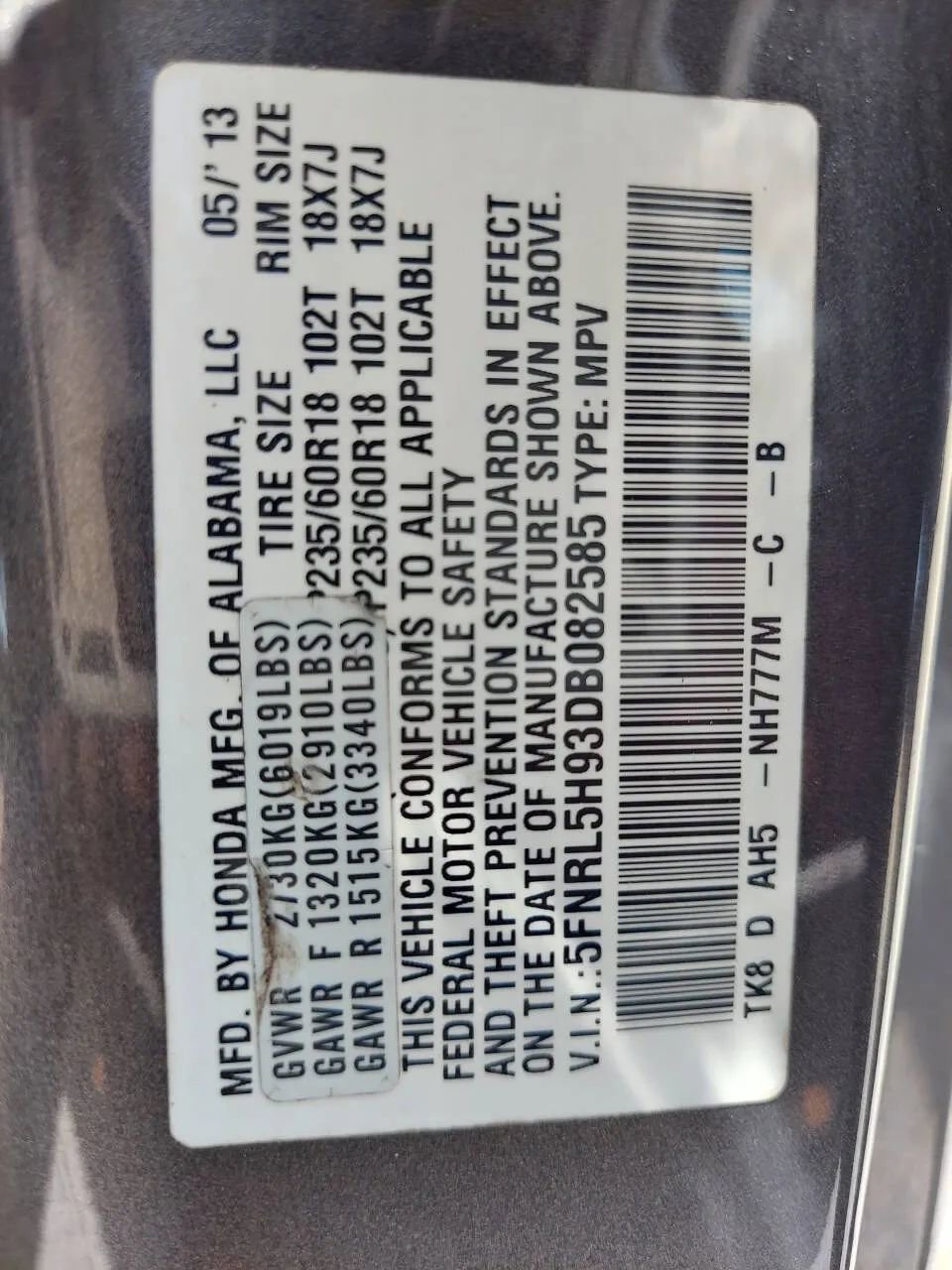 Used 2013 Honda Odyssey Touring Elite image 14