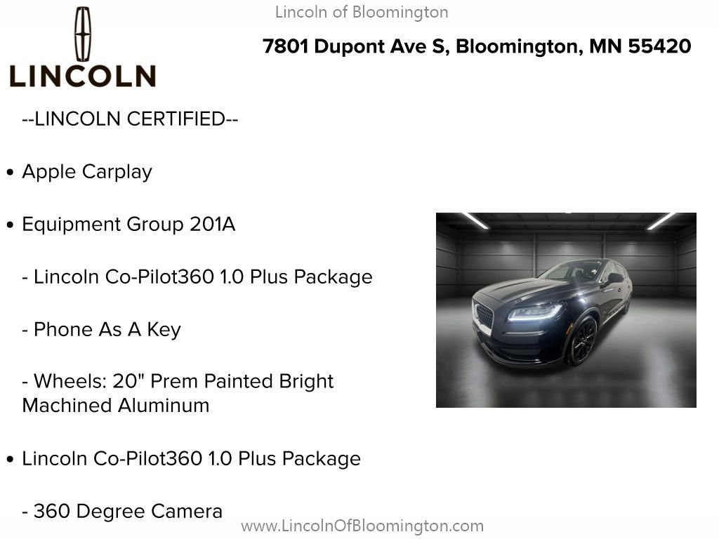 Certified 2023 Lincoln Nautilus Reserve w/ Equipment Group 201A image 6