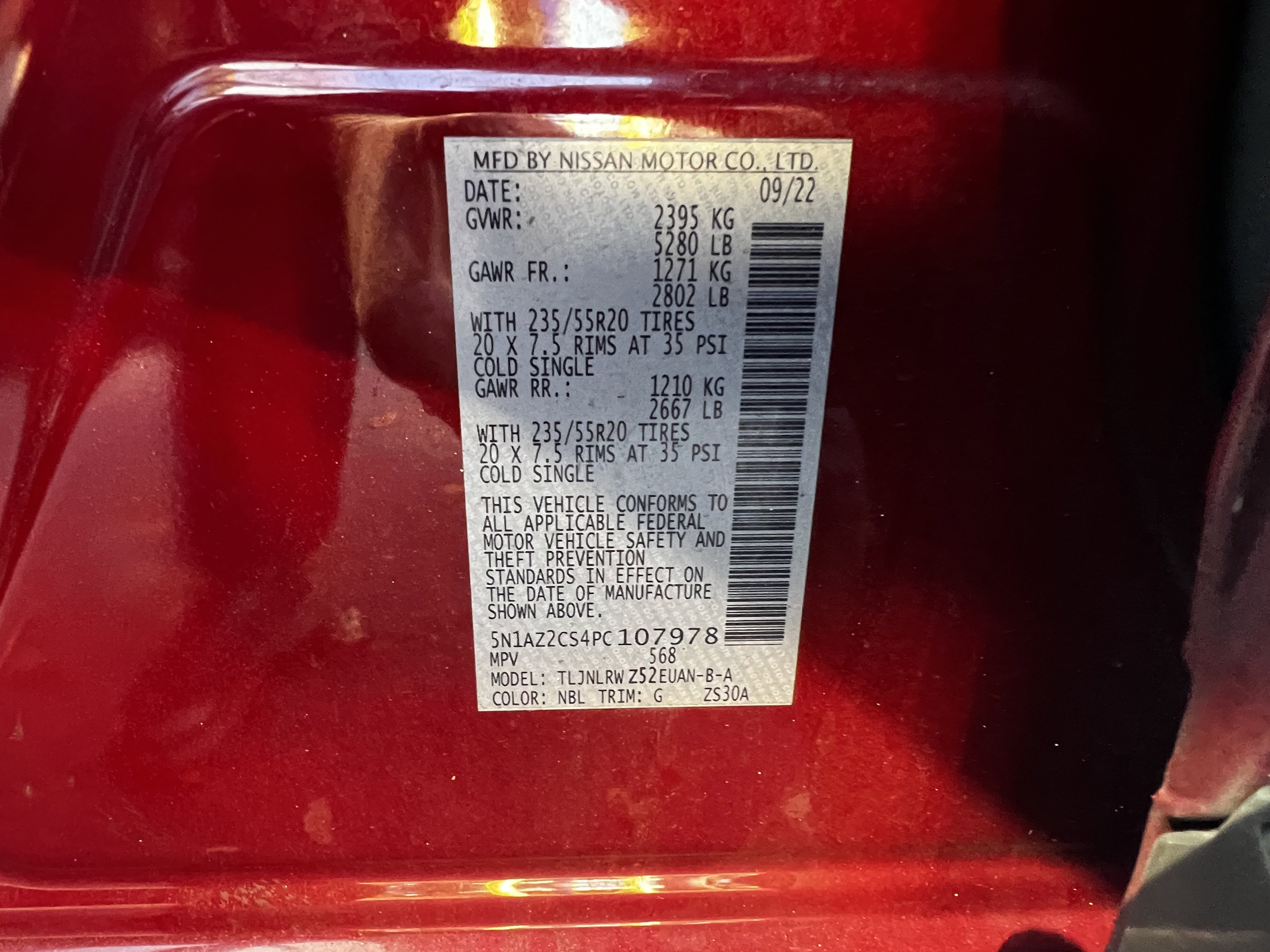 Used 2023 Nissan Murano SL w/ SL Moonroof Package image 51