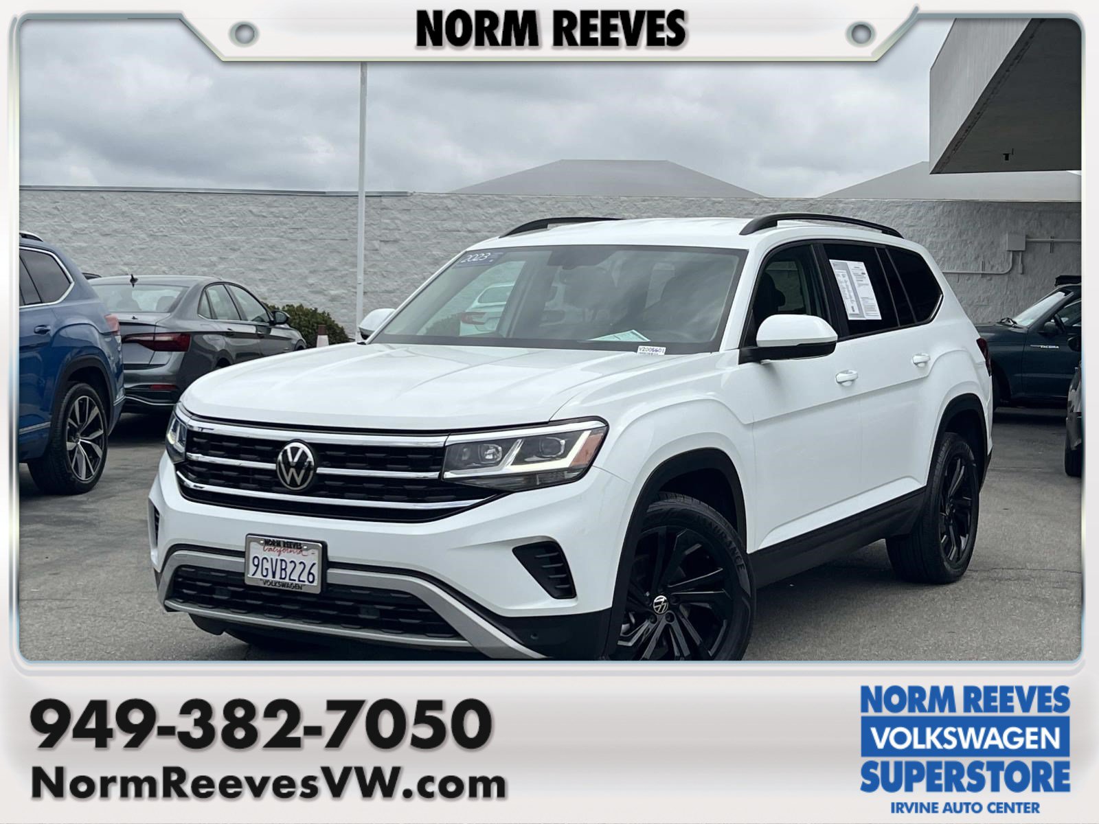 Certified 2023 Volkswagen Atlas SE w/ Black Wheel Package FWD image 1