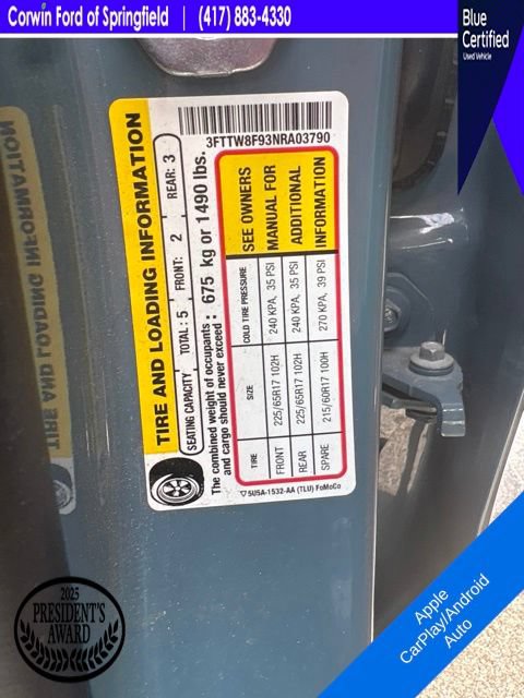 Used 2022 Ford Maverick XL w/ Equipment Group 100A Standard AWD/4WD image 15