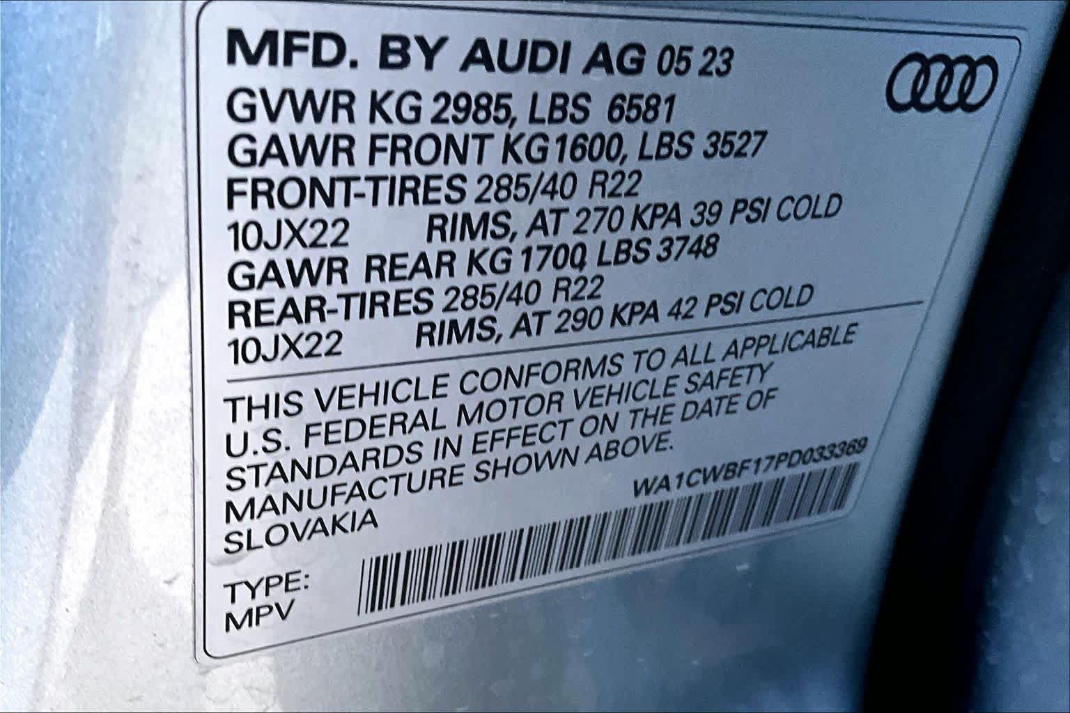 Used 2023 Audi SQ8 Prestige w/ Prestige Package AWD/4WD image 33
