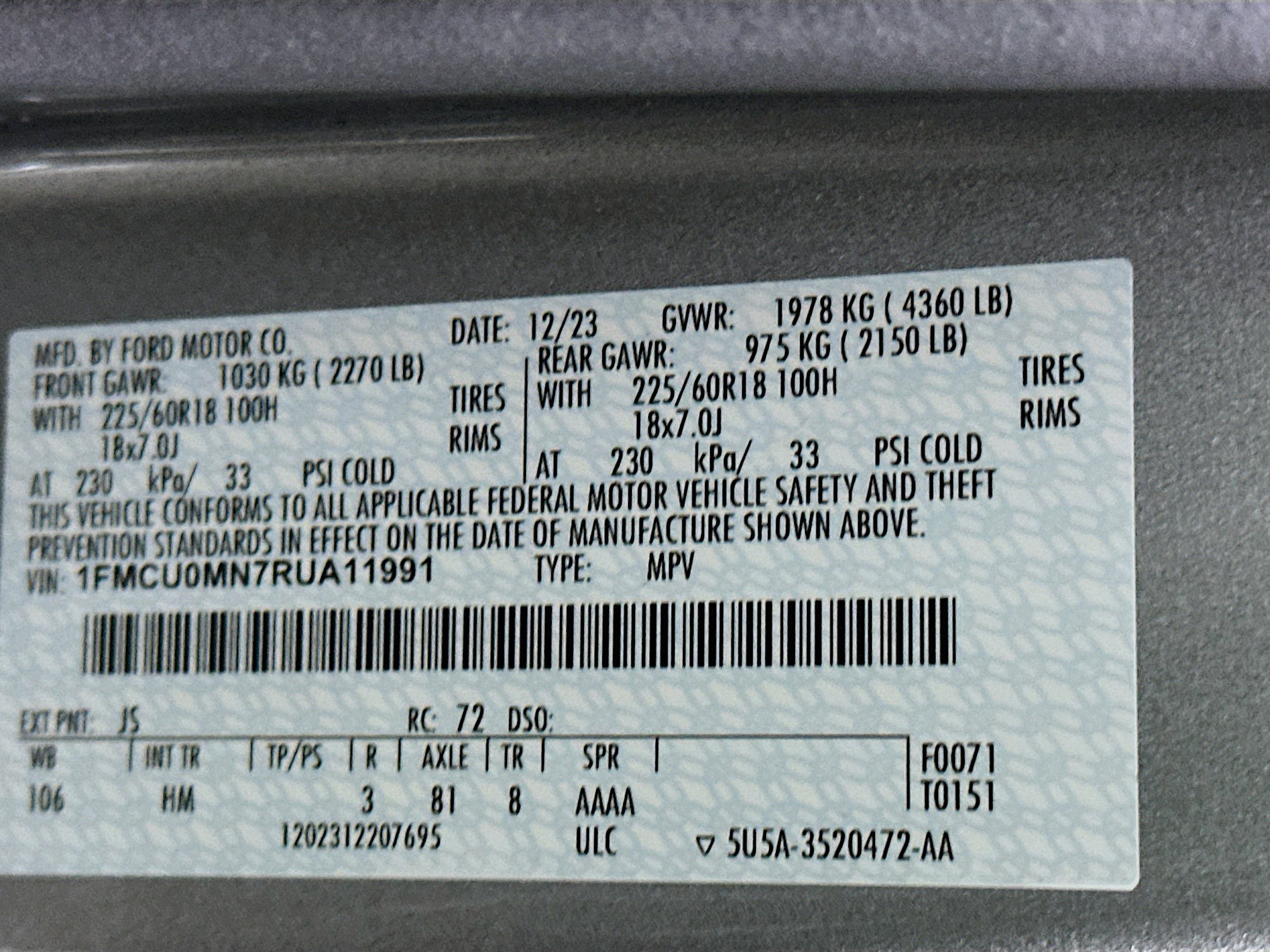 Used 2024 Ford Escape ST-Line image 12