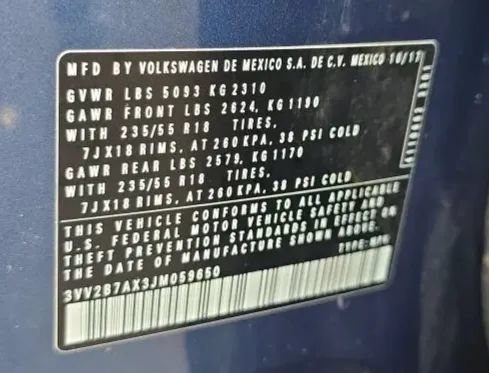 Used 2018 Volkswagen Tiguan SEL AWD/4WD image 57