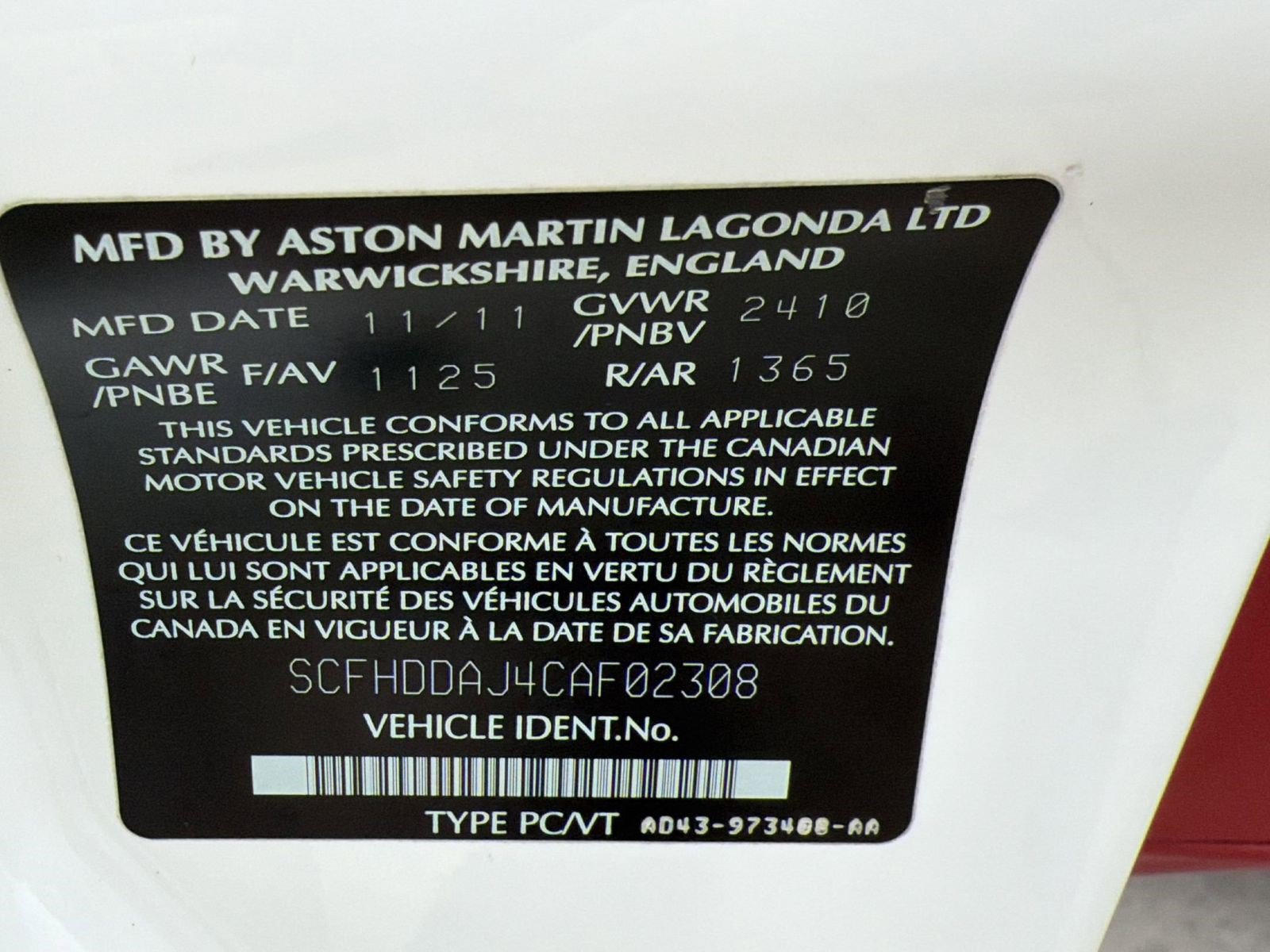 Used 2012 Aston Martin Rapide RWD image 18
