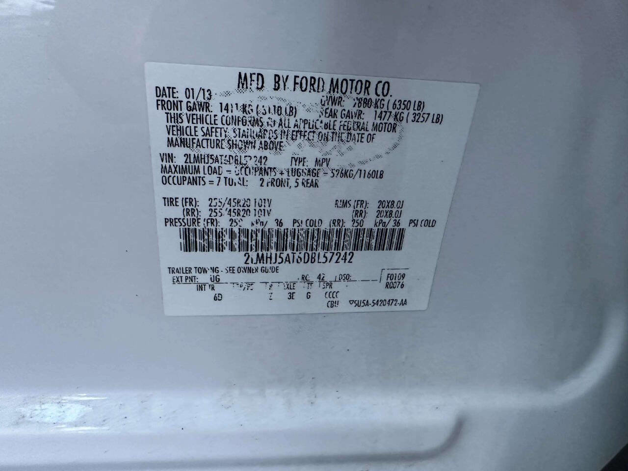 Used 2013 Lincoln MKT AWD image 42