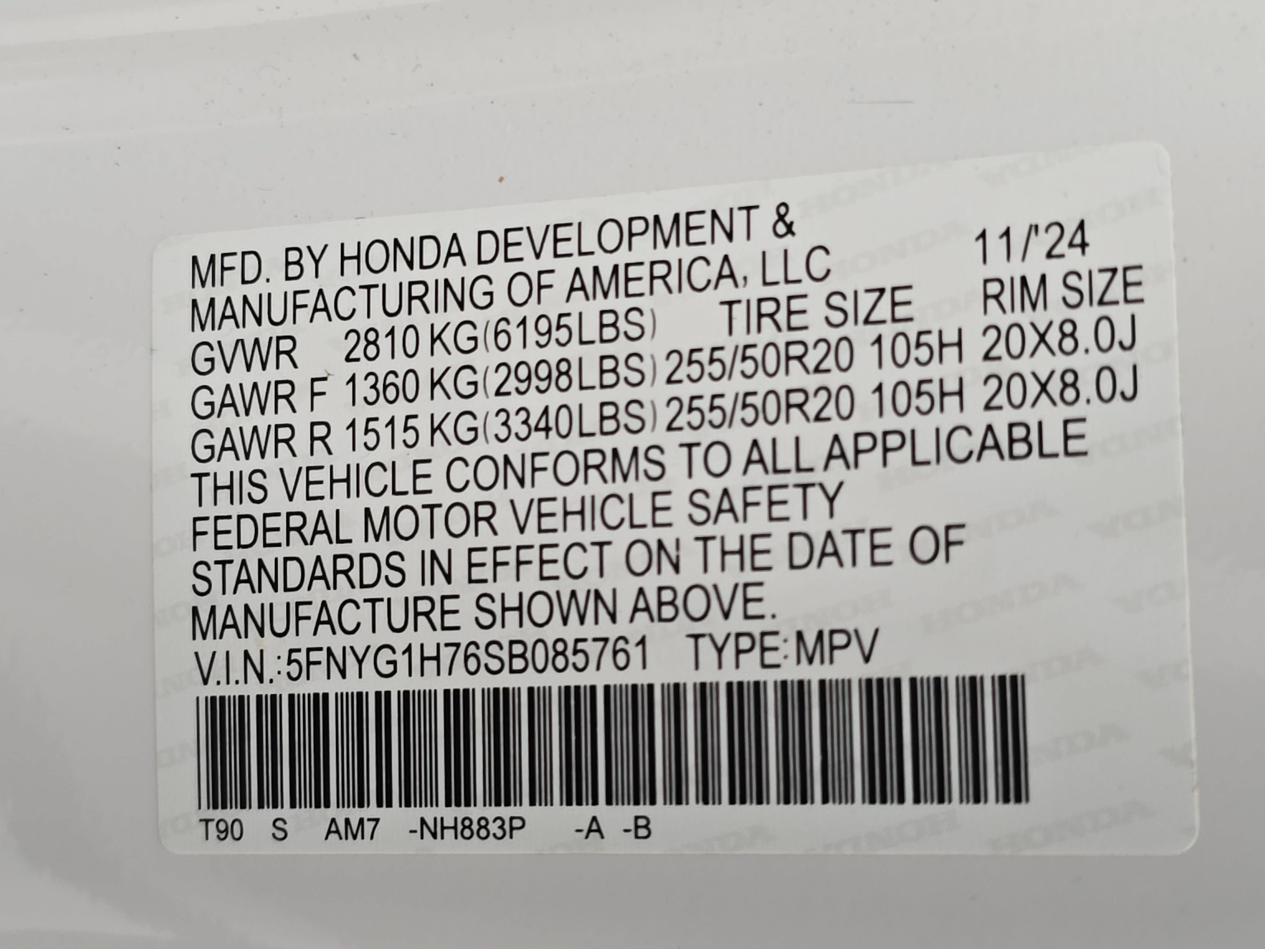 Certified 2025 Honda Pilot Touring image 37