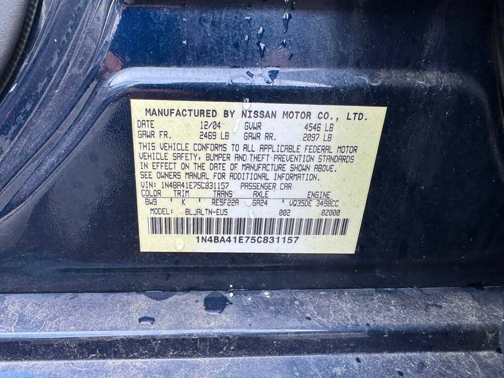 Used 2005 Nissan Maxima 3.5 SE FWD image 22